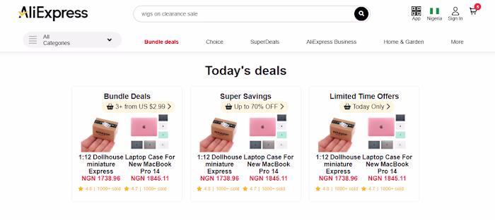 AliExpress E-commerce Platform Clone