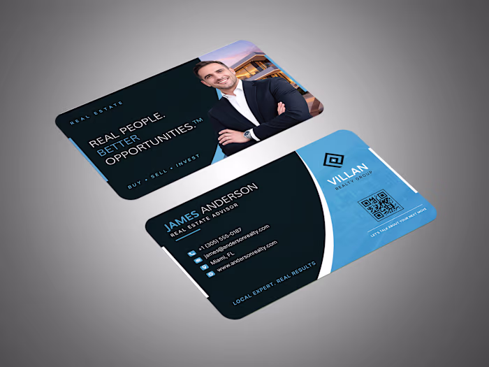 Real Estate Business Card Design