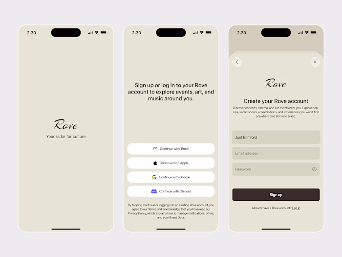 Excited to Share — Rove