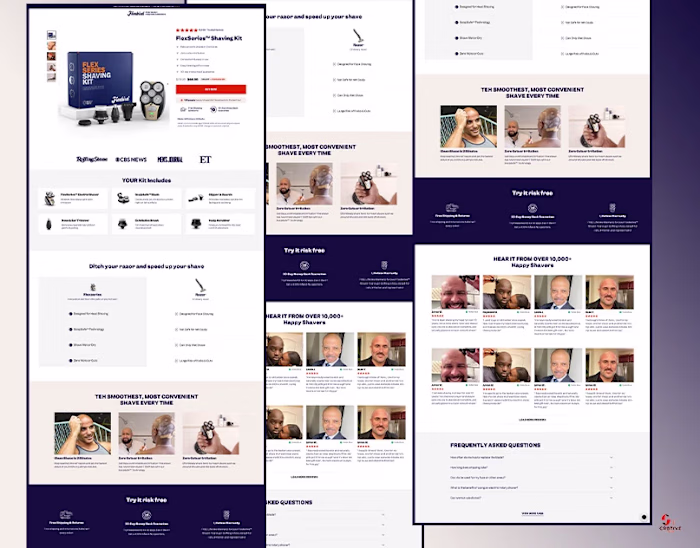 Landing Page Designed on Replo