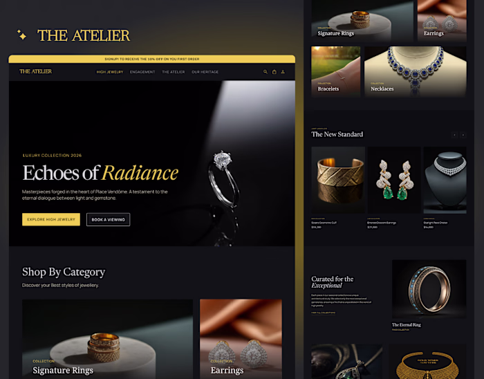 Luxury Jewellery E-commerce Website Design
