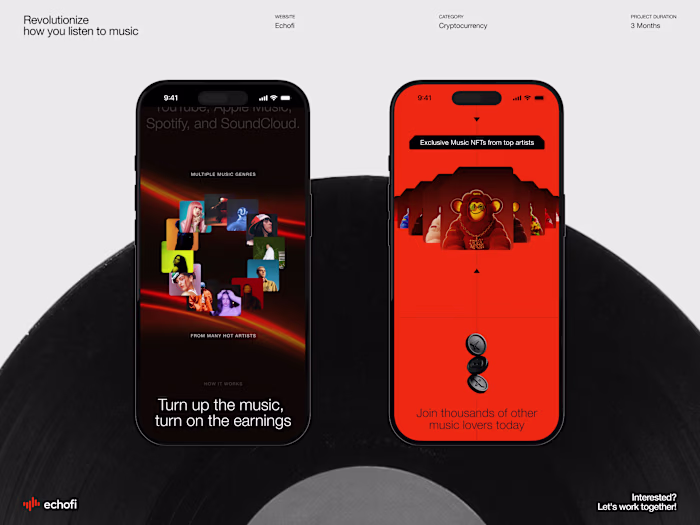 Echofi - Mobile Screens