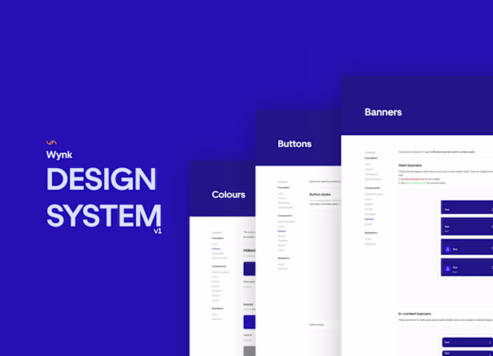 ‎Design system implementation for a SaaS startup - WYNK