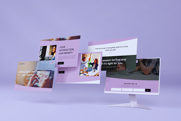 Jaynextech | Portfolio Website & Consultation Page Design