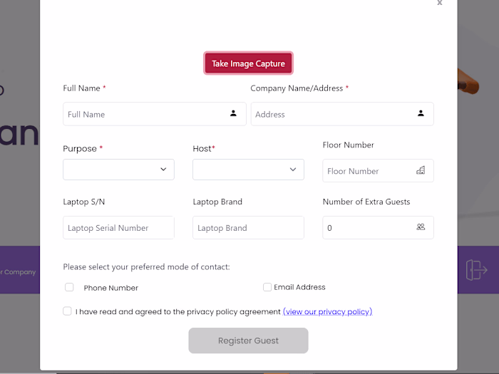 v-Login (Visitor's Management System)