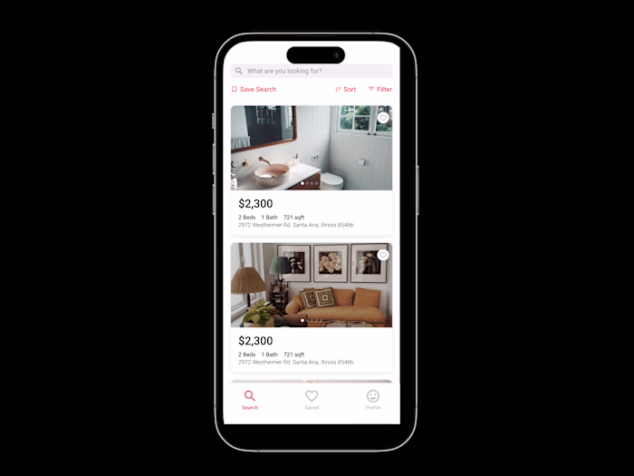 Hotel Listing app using Figma