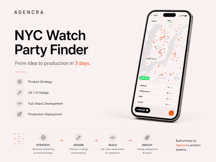 NYC Watch Party Finder — From Idea to Production in 3 Days