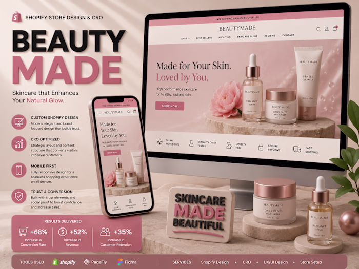 BeautyMade | Shopify Store Design,