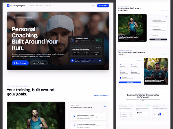 Personal coaching. Smarter training. Better