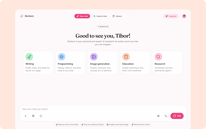 Bonbon AI Assistant — Conversational