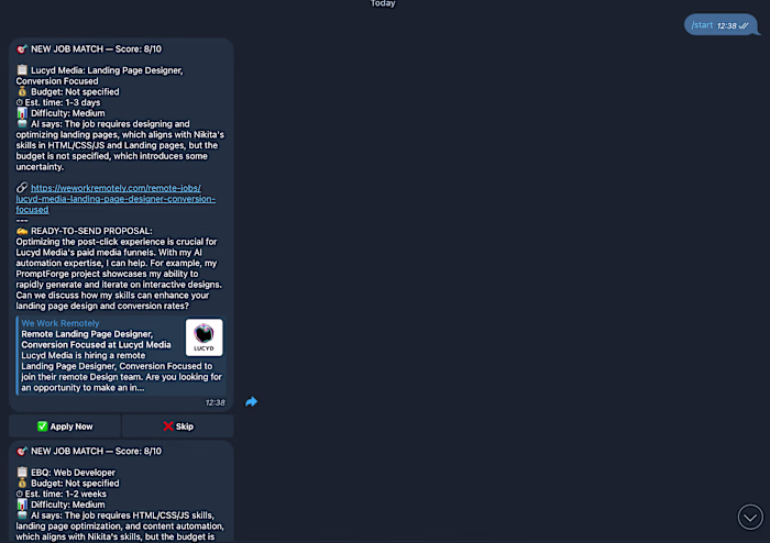 Freelance Monitor Bot — AI-powered
