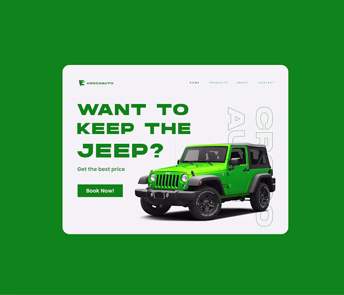 Crocoauto® - Brand Identity and landing page on Behance