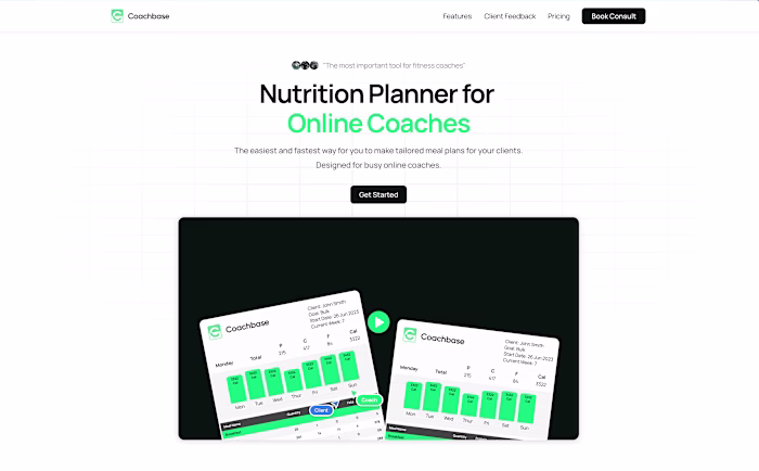 High converting landing page for fitness SaaS - built in Framer