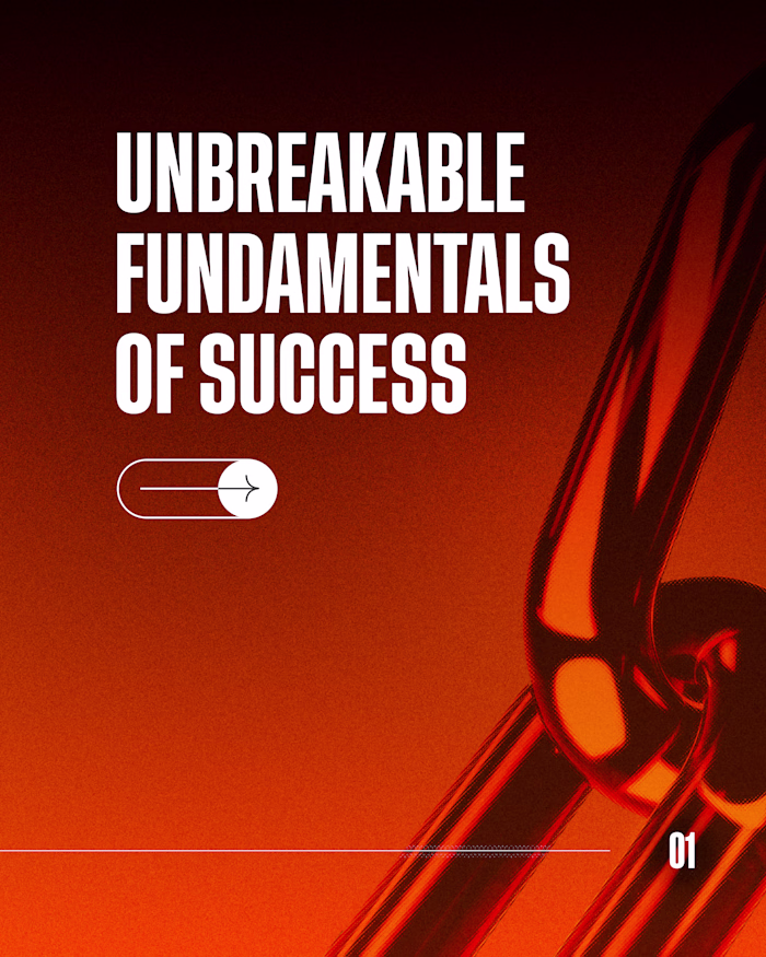 "UNBREAKABLE FUNDAMENTALS OF SUCCESS" Carousal Vol.01