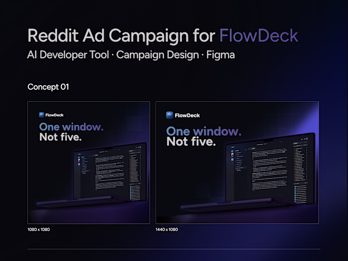 Reddit Ad Campaign for FlowDeck | AI Developer Tool