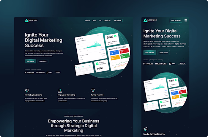 Ads By Joris | Agency Website Design