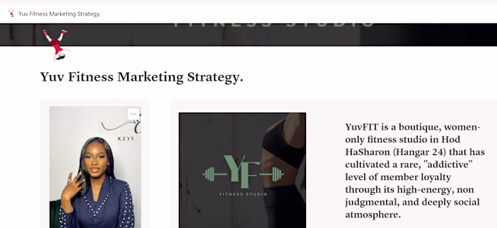 Instagram & Growth Strategy for YuvFIT Studio