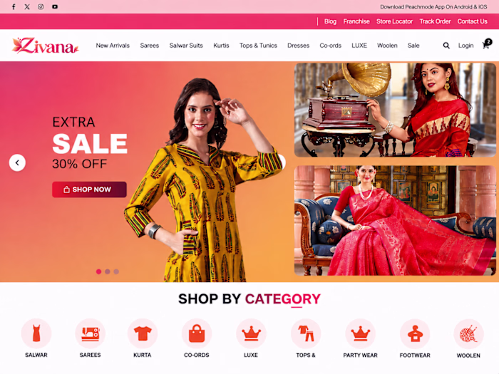 Zivana — Responsive Fashion E-Commerce Storefront