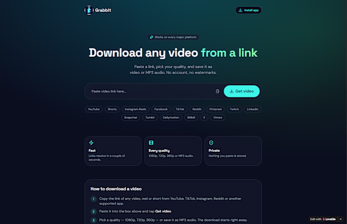 SaveClips | Download any video from a link
