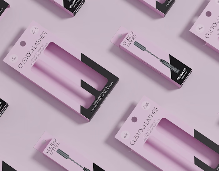 Custom Lashes - Packaging Design & Mockup