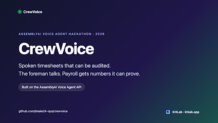 CrewVoice: a voice agent that