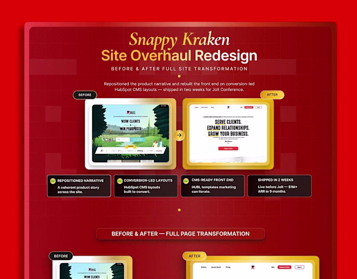 Snappy Kraken: Site Overhaul for Financial Advisors