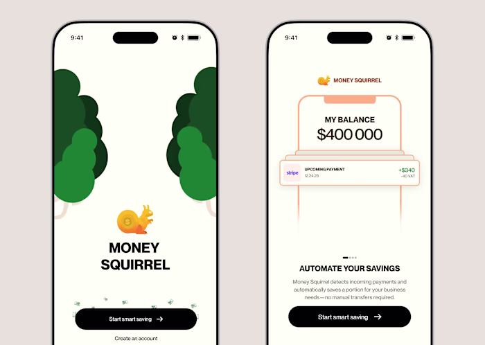 Money Squirrel - Fintech Mobile App