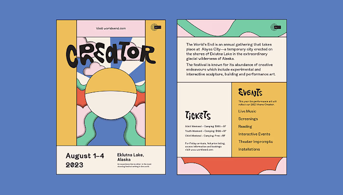 Brand Design & Illustration for Creator Festival on Behance