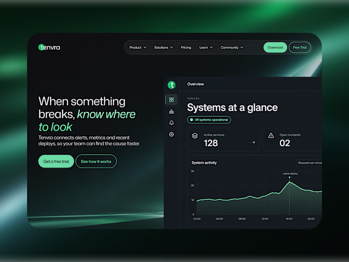 AI SaaS Landing Page Concept