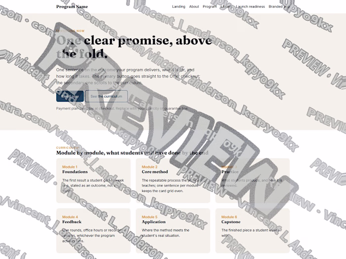Kajabi course-launch kit — theme, preview and launch checks