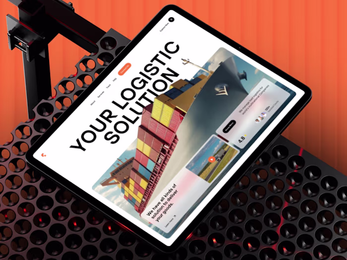 Cargo Logistics Website UX UI Design