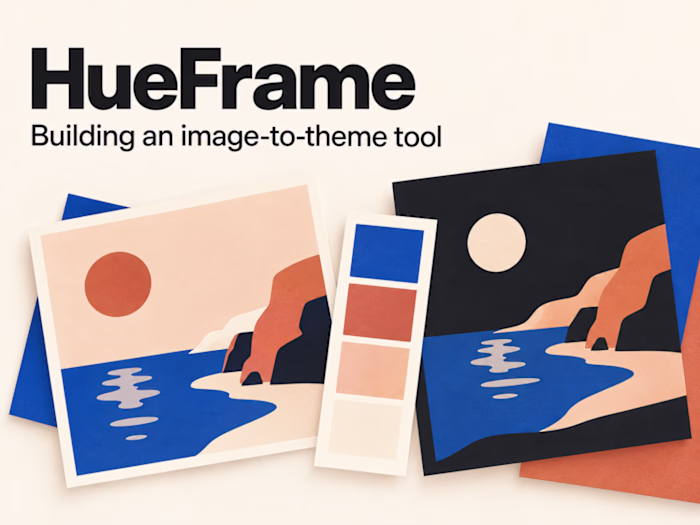HueFrame - turning photos into usable website themes