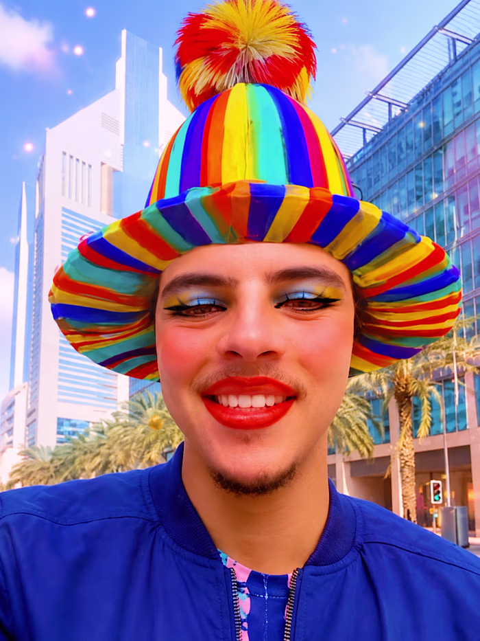 Rainbow Pop Lens 
A bold