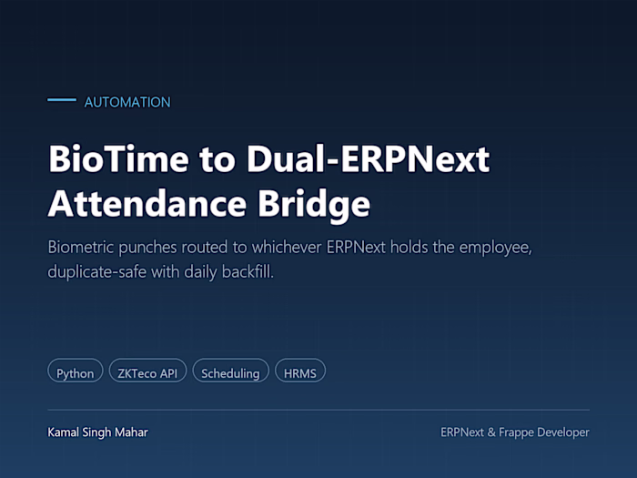BioTime to Dual-ERPNext Attendance Bridge