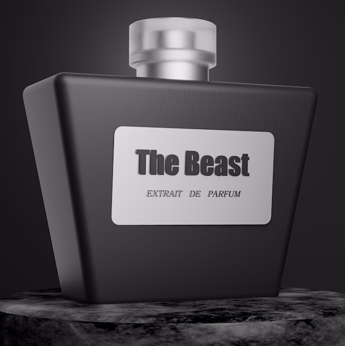A unique perfume bottle modelled