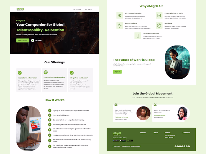 eMigr8 AI Website