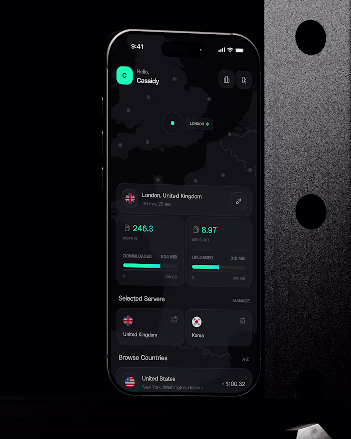 Some exploration of the new glass style and VPN Client.