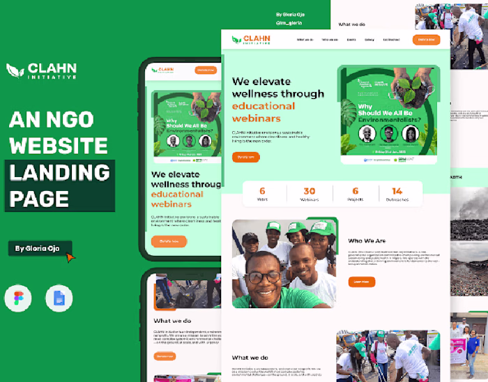 AN HEALTH NGO WEBSITE LANDING PAGE