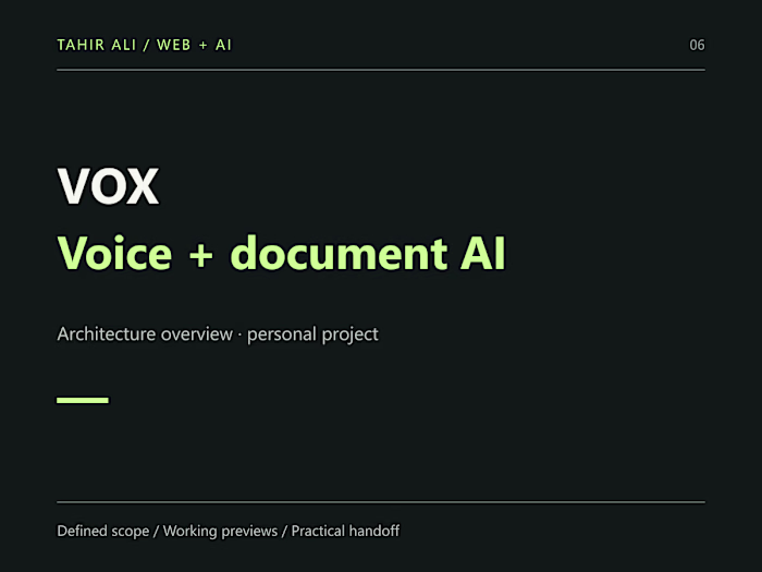 VOX — Multilingual Voice & Document AI Assistant