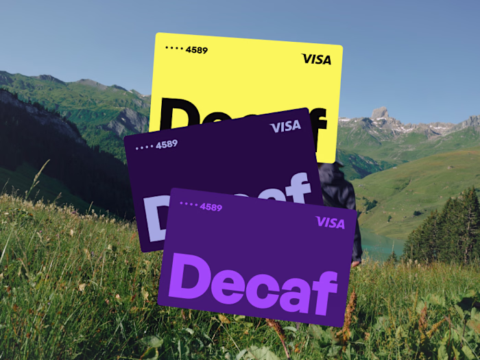 Decaf Digital Wallet - Branding & Web Design