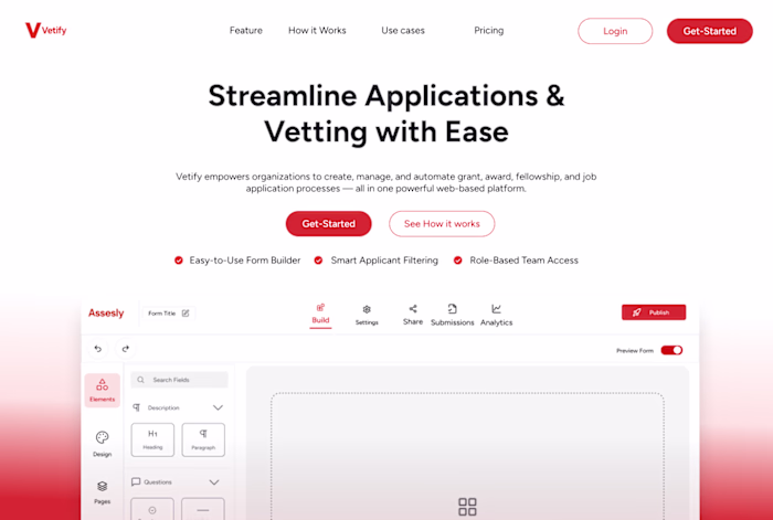 Assesly.com — Saas Form Builder