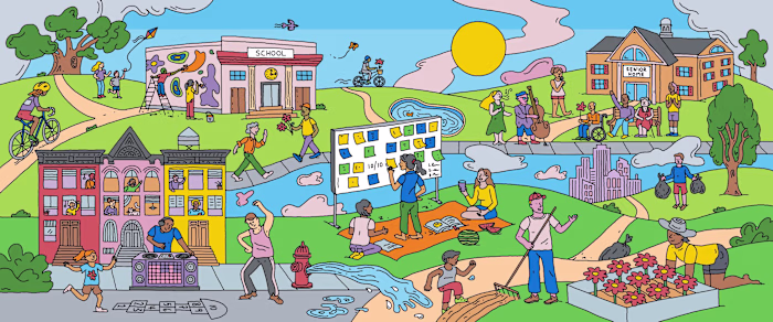 Idealist Homepage Illustration