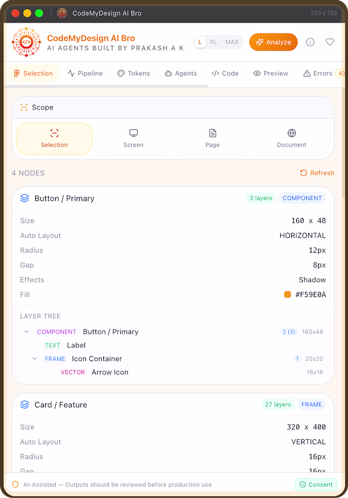 🚀 CodeMyDesign AI Bro -