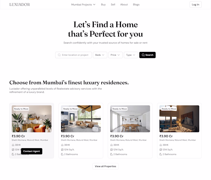 Luxiador • Web Design