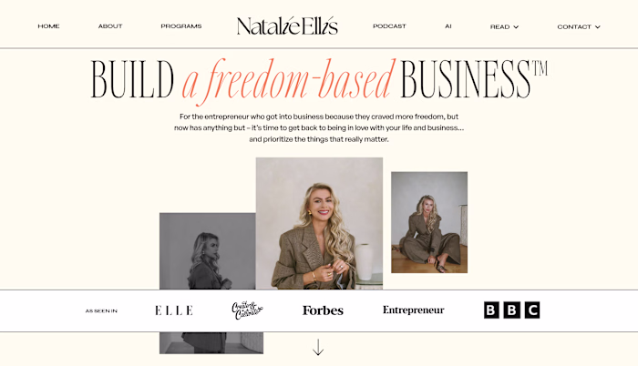 Kajabi Website Design for a