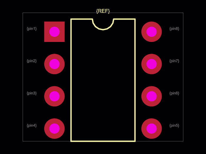 PDIP-8 footprint generator for tscircuit
An