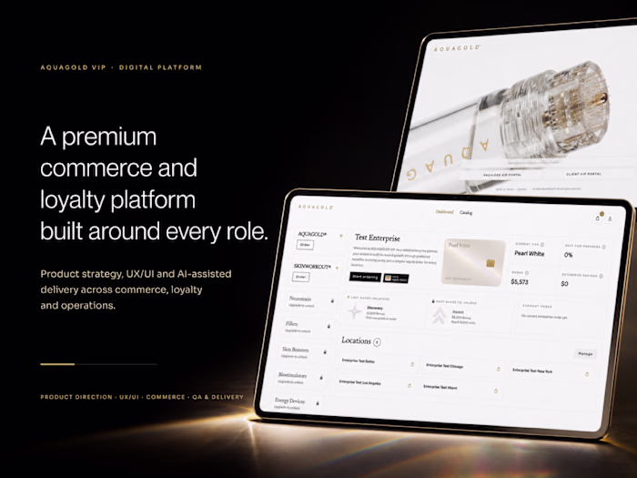 Aquagold VIP: Building a Premium Commerce and Loyalty Platform