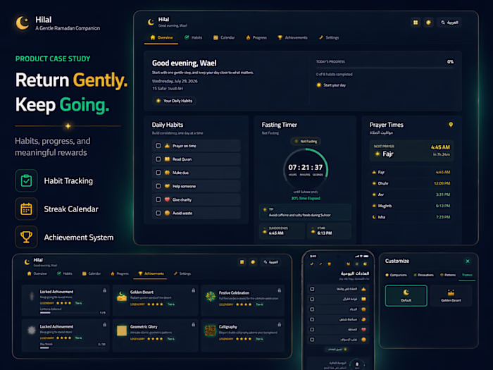 Hilal: Bilingual Ramadan Habit-Tracking PWA