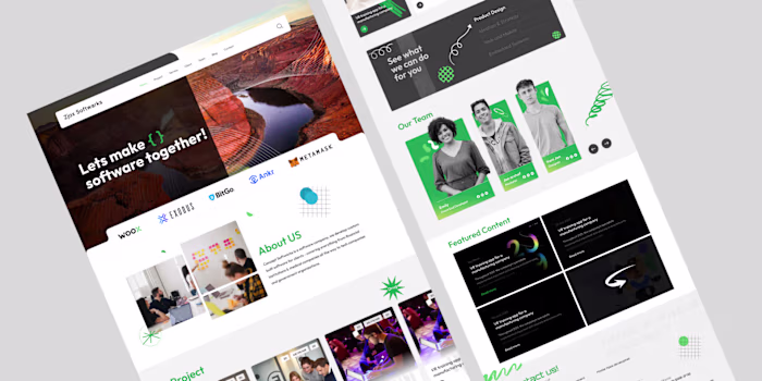 Software Company Landing Page