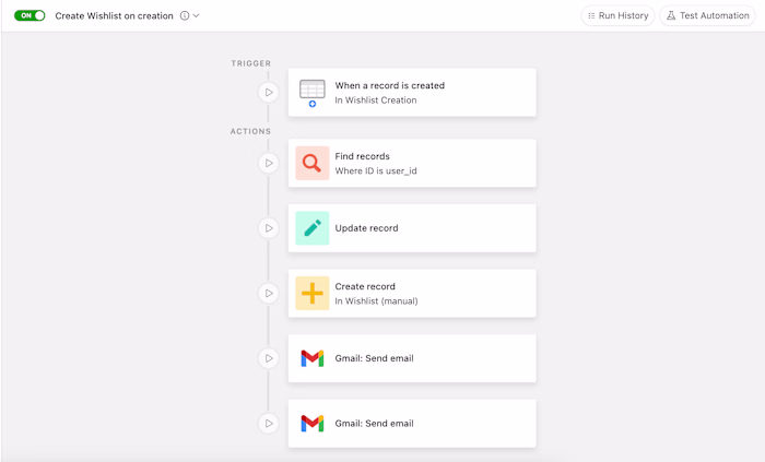 Whish — No-code MVP